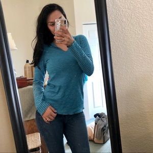 OJAI Reversible Striped Hood LongSleeve sz. XS